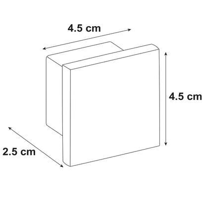 2 boutons de meuble Ithac, zamak gris / argent chromé