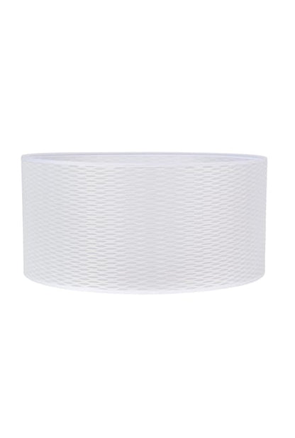 Abat-jour Cylindre H.19 cm, Diam.40 cm polyamide, blanc COREP