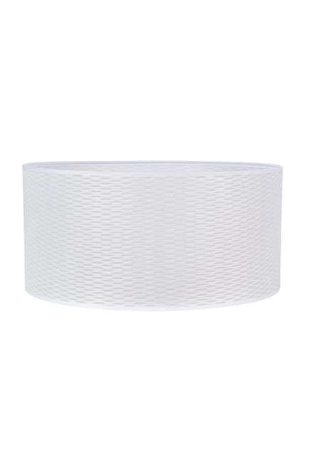 Abat-jour Cylindre H.19 cm, Diam.40 cm polyamide, blanc COREP
