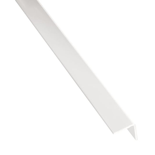 Cornière lisse pvc blanc mat STANDERS, H.16 x l.16 x Ep.1 mm, L.2.6 m