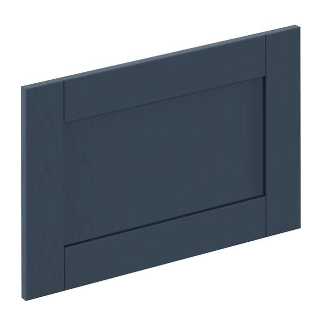 Façade de tiroir de cuisine Chicago bleu marine mat H.38.1 x l.59.7 cm