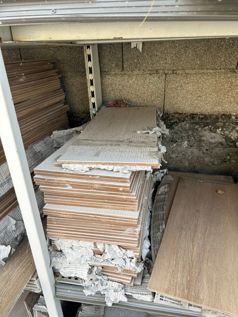 Carrelage mur intérieur effet béton blanc Rocade l.25 x L.60 cm