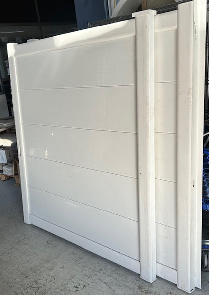 Portail battant pvc Palaos 3m blanc, l.300 x H.165 cm