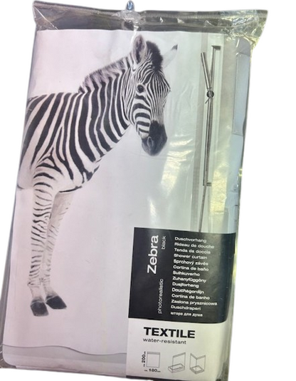 Rideau de douche 180 x 200 cm Zebra SPIRELLA