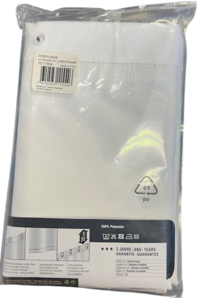 Rideau de douche 180 x 200 cm Zebra SPIRELLA