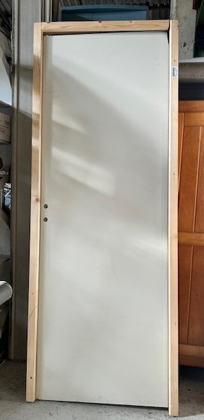 Bloc-porte isoplane huisserie 65mm H.204 x l.83 cm, poussant gauche