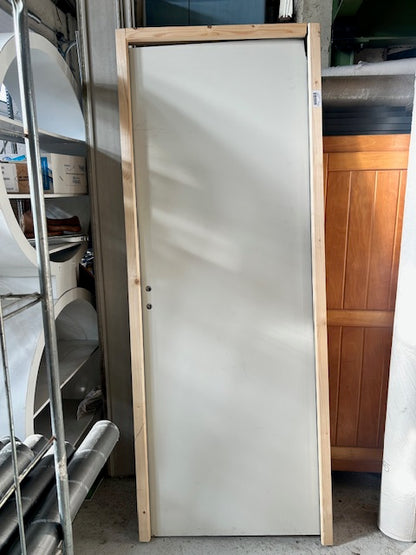 Bloc-porte isoplane huisserie 65mm H.204 x l.83 cm, poussant gauche