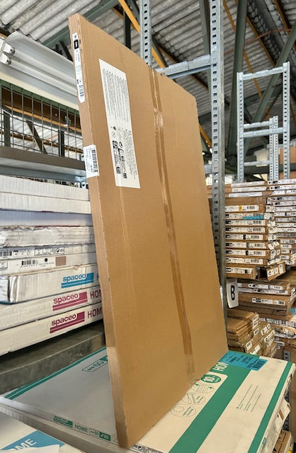 Porte de cuisine vitrée Oléron chanvre mat H.76.8 x l.59.7 cm