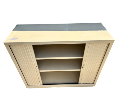 Armoire à rideaux Basse Beige 120x102