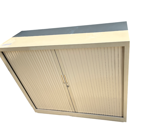 Armoire à rideaux Basse Beige 120x102