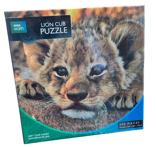 BBC Earth Lion Cub 500 piece jigsaw puzzle