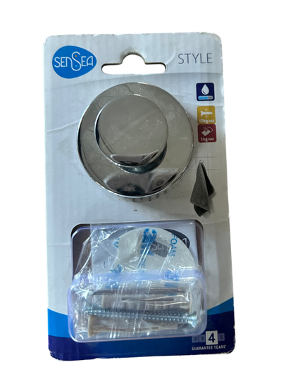 Patère à visser gris / argent Style moyen SENSEA