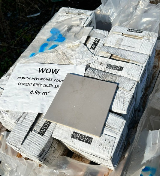 Carrelage CEMENT GREY 18.5X18.5 WOW