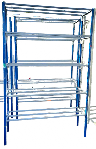 Etagère en métal, bleu