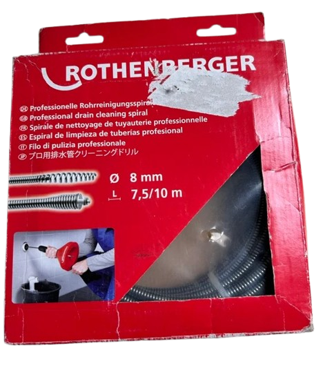 Spirale de nettoyage de tuyauterie professionnelle (Furet de déboucheur) ROTHENBERGER