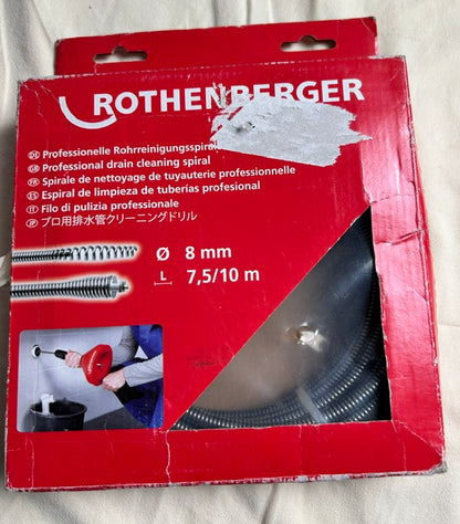 Spirale de nettoyage de tuyauterie professionnelle (Furet de déboucheur) ROTHENBERGER