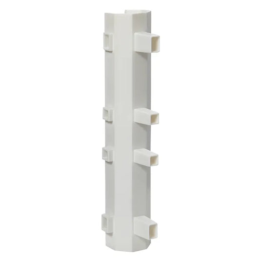 Jonction d'angle 90° ouvert / fermé Réno plinthe, blanc