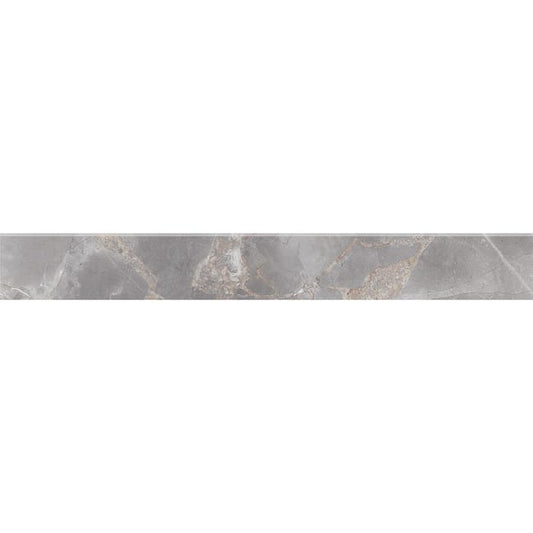 Lot de 2 Lot de 2 plinthes Iberis, gris, l. 7.5 x L. 60 cm, Ep.7.4 mm