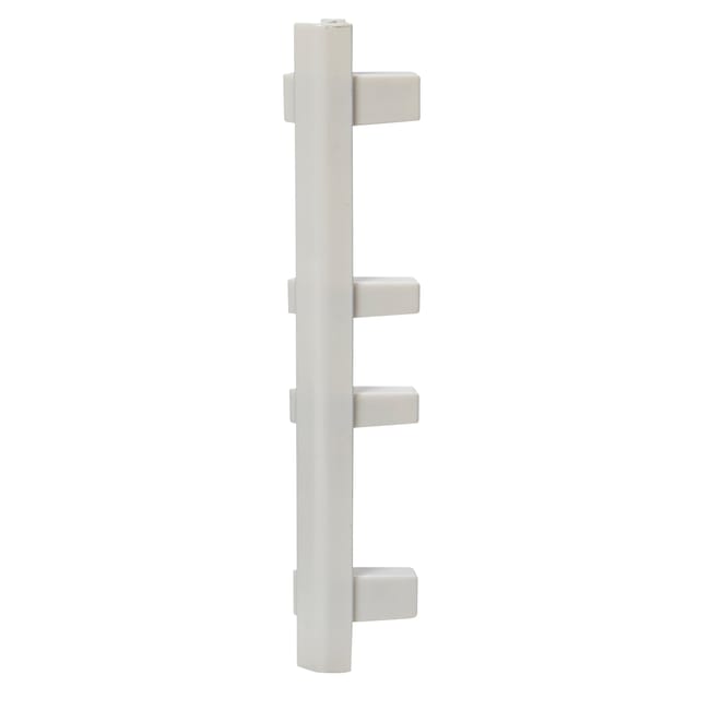 Lot de 2 jonctions d'angle 135° ouvert Réno plinthe, blanc