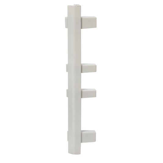 Lot de 2 jonctions d'angle 135° ouvert Réno plinthe, blanc
