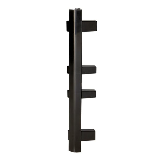 Lot de 2 jonctions d'angle 135° ouvert Réno plinthe, noir