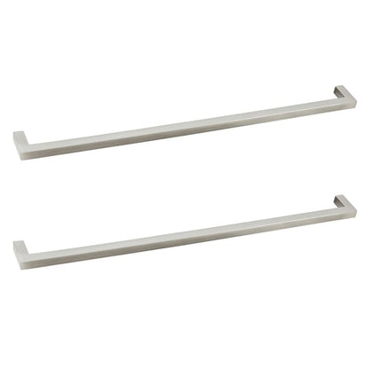 Lot de 2 poignées de meuble INSPIRE Citere argent l.328 x H.9 mm