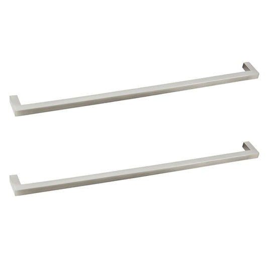 Lot de 2 poignées de meuble INSPIRE Citere argent l.328 x H.9 mm