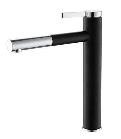 mitigeur chrome noir de cuisine 