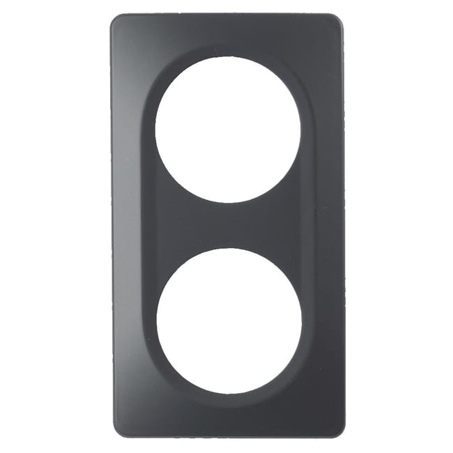 Plaque Epure, OHMTEC, gris anthracite