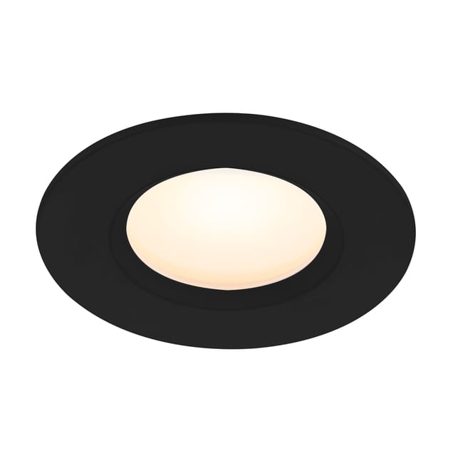 Spot LED encastré salle de bain IP65 Tiaki, blanc chaud/neutre, noir Nordlux