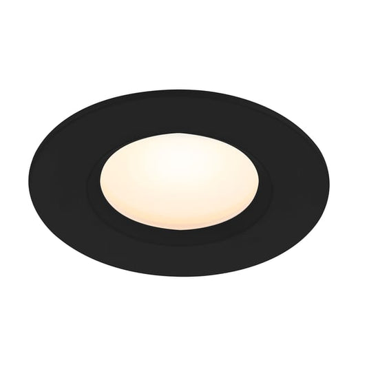 Spot LED encastré salle de bain IP65 Tiaki, blanc chaud/neutre, noir Nordlux