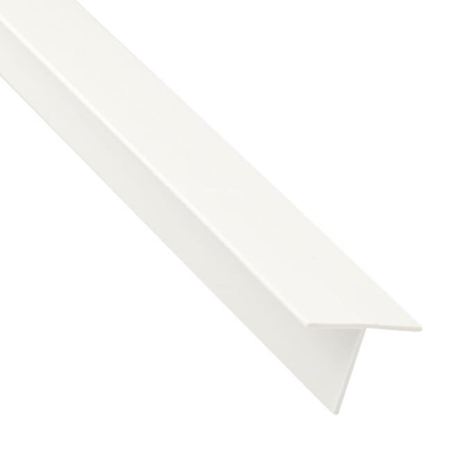 T carré pvc blanc lisse, L.2600 mm