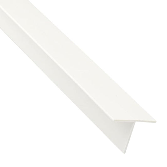 T carré pvc blanc lisse, L.2600 mm
