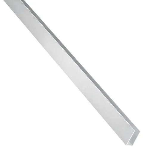 U rectangulaire aluminium brut argent lisse, L.2600 mm