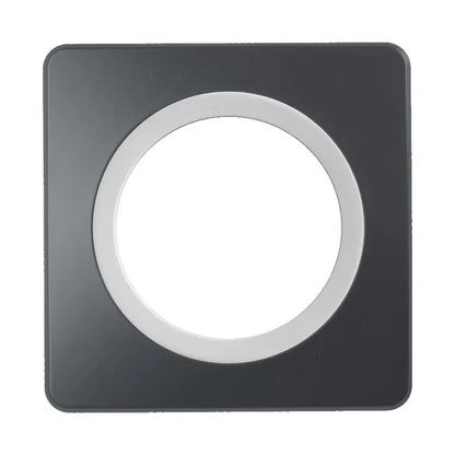Plaque Epure, OHMTEC, anthracite insert blanc