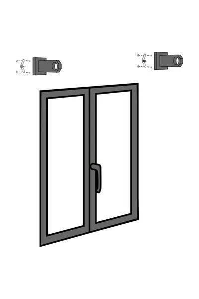 Lot de 2 supports sans reperçage tringle à rideau Cosy, 20 mm gris patiné IB+