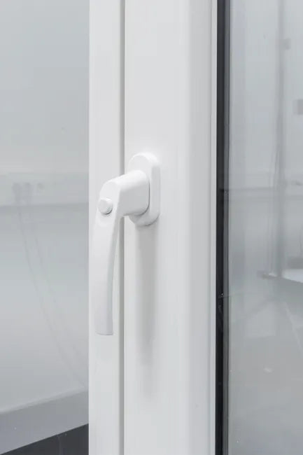 Poignée de fenêtre ABUS sécurité lockzen 3 points, acier blanc