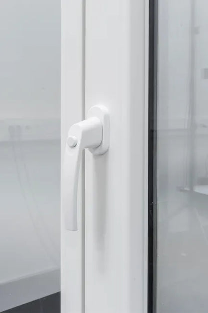 Poignée de fenêtre ABUS sécurité lockzen 3 points, acier blanc
