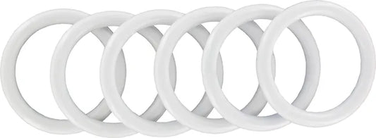 tringle à rideau Ib+ 25 mm acier blanc satiné