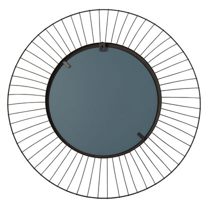 Miroir rond Kasteli noir diam.32 cm