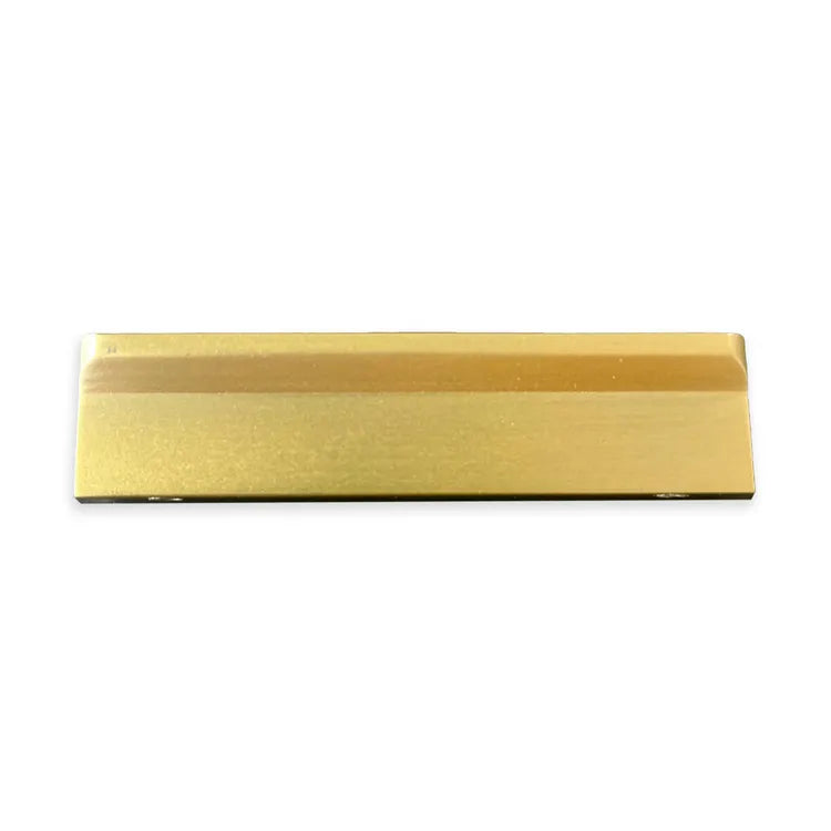Poignée de meuble Irlande, zinc doré brossé, entraxe 64 mm