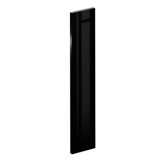 Porte de cuisine Sevilla noir brillant H.76.5 x l.14.7 cm