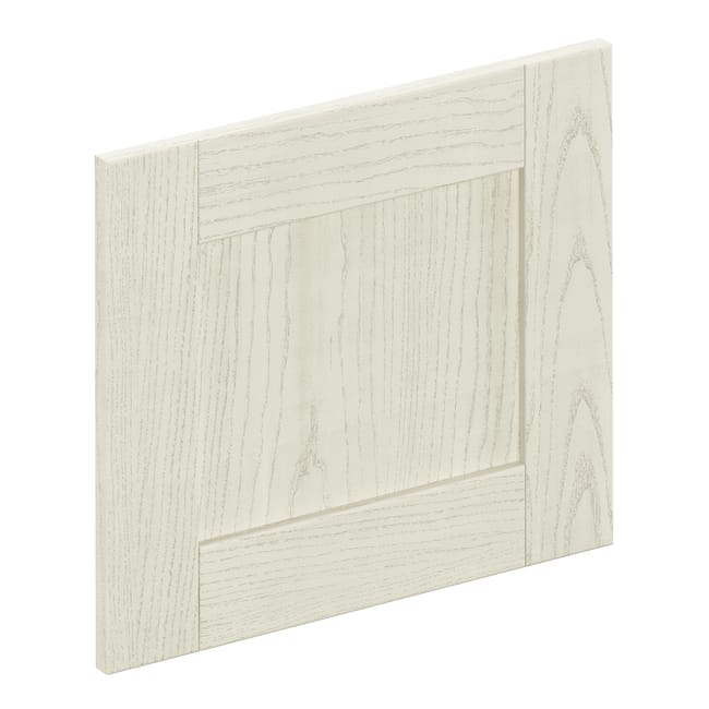 Façade de tiroir de cuisine Chicago crème mat H.38.1 x l.59.7 cm