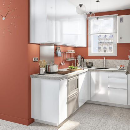 Porte de cuisine Tokyo blanc brillant brillant H.76.5 x l.14.7 cm