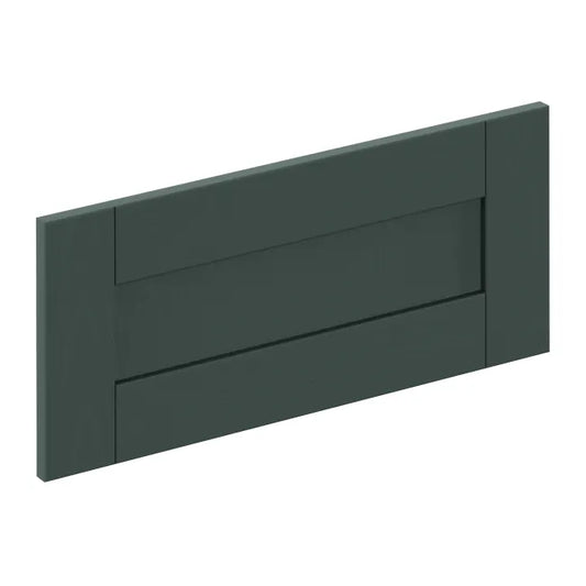Façade de tiroir de cuisine Chicago vert pétrole mat H.25.3 x l.59.7 cm