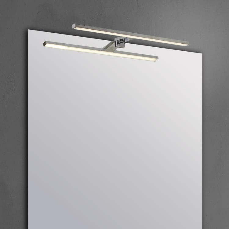 Applique LED salle de bain Slim, L.50 cm 600 lumens blanc neutre, chrome Inspire