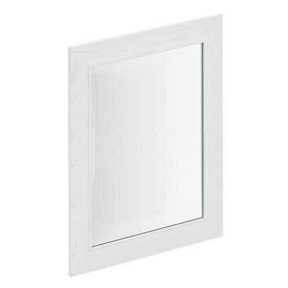 Porte de cuisine vitrée Moscow chêne blanchi mat H.76.5 x l.59.7 cm