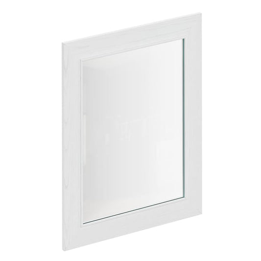 Porte de cuisine vitrée Moscow chêne blanchi mat H.76.5 x l.59.7 cm