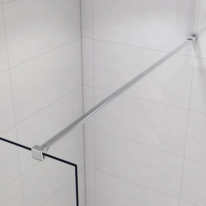 Paroi de douche à l'italienne verre transparent l.140 cm chromé Remix