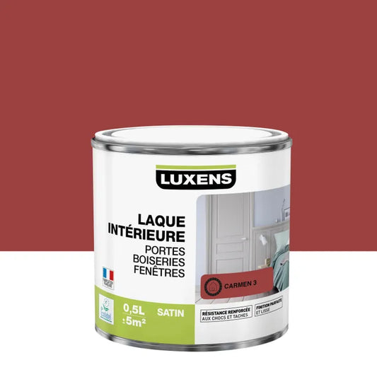 Peinture boiserie carmen 3 satin LUXENS Laque 0.5l